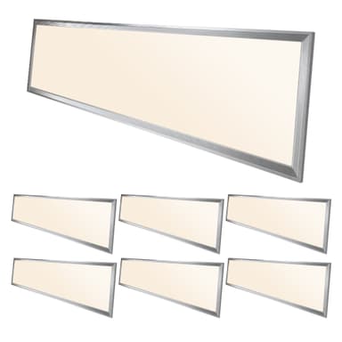 ECD Germany LED-paneeli 42W - 120 x 30 cm - 7-pack - Ultraslim ohut - SMD 3014 -