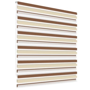 Kaksoissokkoutettu blind Duo blind rullaverho 55x150cm Valkoinen Beige Ruskea