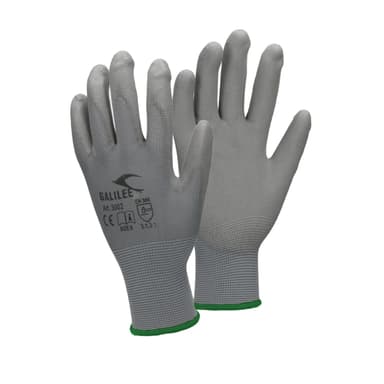 ECD-36 Germany pari PU-työkäsineitä, koko 11-XXL, Harmaa, mekaanikko käsineet