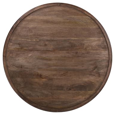 WOMO DESIGN sohvapöytä Ø 100x45 cm pyöreä, ruskea, ainutlaatuinen käsintehty