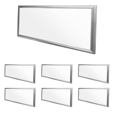 ECD Germany LED-paneeli 18W - 60 x 30 cm - 7-pack - Ultraslim Thin - SMD 3014 -
