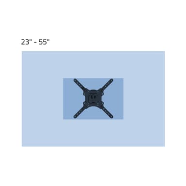 TV-seinäteline 23-55"""" TV:lle VESA 400x400 VESA 400x400