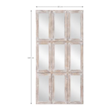 Womo-Design Wall Mirror Shabby Chic 80x160cm, ainutlaatuinen, käsintehty peili