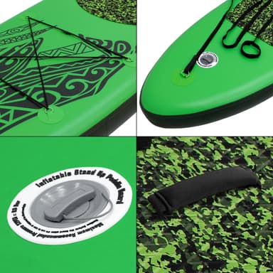 Ilmatäytteinen Stand Up Paddle Board Makani, vihreä, 320x82x15 cm.