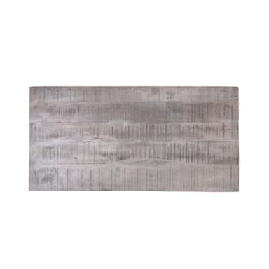 WOMO-DESIGN Moderni sohvapöytä 100cm harmaa massiivipuinen mangopuu, jossa 2