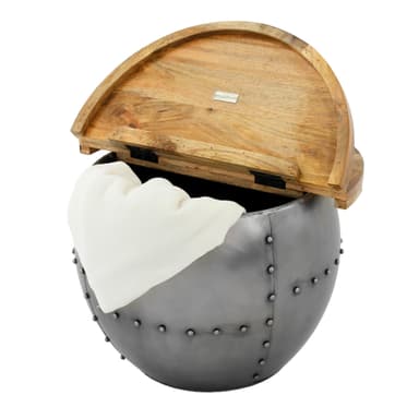 WOMO-DESIGN Käsintehty sohvapöytä, pyöreä Ø60x41cm, taitettava pöytälevy