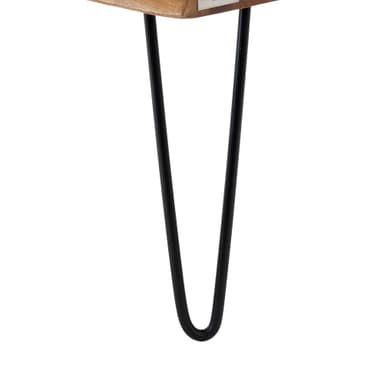 WOMO-DESIGN Moderni sohvapöytä 110x60x39cm suorakulmainen luonnon massiivipuuta