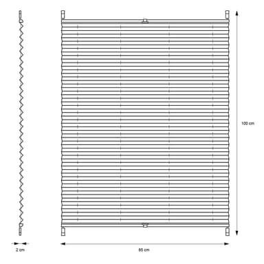 ECD Germany laskostetut kaihtimet Klemmfix ilman porausta 85x100 cm tummanharmaa