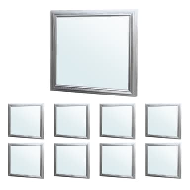 ECD Germany LED-paneeli 12W 30x30 cm - 9-pack - Ultraslim ohut - SMD 3014 -