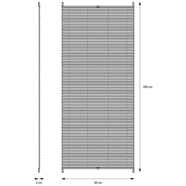 ECD Germany laskostettu kaihdin Klemmfix ilman porausta 85x200 cm tummanharmaa