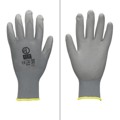 ECD-120 Germany pari PU-työkäsineitä, koko 8-M, Gray, mekaanikko käsineet