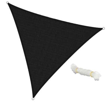 Markiisi suojakerroin varjossa purje 3,6x3,6x3,6 m antrasiitti 100% HDPE terassi