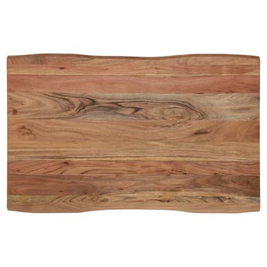 WOMO-DESIGN® sohvapöytä 110 x 70 cm massiivipuuta akaasia puu metallirunko