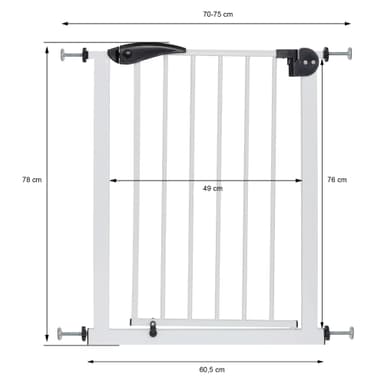 ECD Germany Ovenvartija lapsille, koirille ja kissoille, 70-75 cm, ilman
