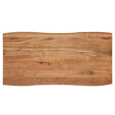 WOMO-DESIGN® sohvapöytä 120x60 cm massiivipuuta akaasia puu metallirunko