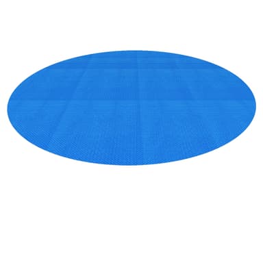 Allas-aurinkokalvo sininen, Ø 5 m, 400µm, PE-kalvo, jossa on ilmakammiot.