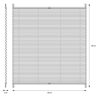 ECD Germany laskostetut kaihtimet Klemmfix ilman porausta 100x100 cm