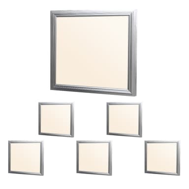 ECD Germany LED-paneeli 12W - 30 x 30 cm - 6-pack - Ultraslim Thin - SMD 3014 -