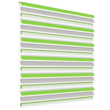 ECD Germany kaksoisrullo 60 x 150 cm - vihreä-harmaa-valkoinen - Klemmfix -