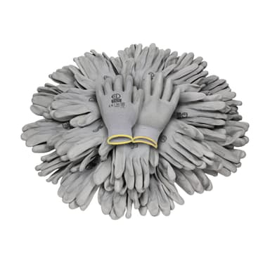 ECD-120 Germany pari PU-työkäsineitä, koko 8-M, Gray, mekaanikko käsineet