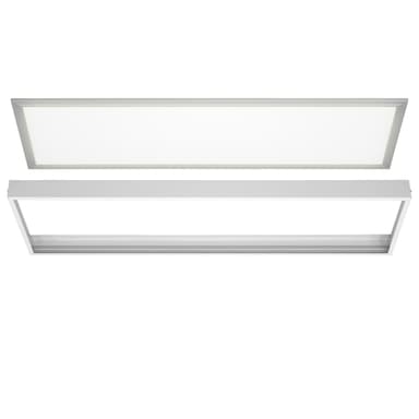 LED-paneeli 120x30 cm, valkoinen, alumiinikehyksellä varustettuna