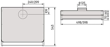 Savo FHV-8305-W liesikupu 50 cm valkoinen