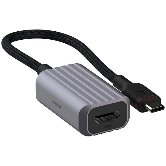 Unysink USB-C – HDMI adapteri 10378 (harmaa)