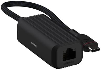 Unisynk USB-C – Ethernet adapteri 10379 (musta)