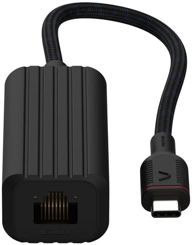 Unisynk USB-C – Ethernet adapteri 10379 (musta)