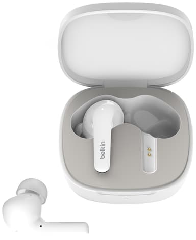 Belkin SoundForm Flow täysin langattomat kuulokkeet (valkoinen)