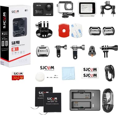 SJCAM SJ8PRO 4K 60FPS Action-kamera, 8x zoom, gyroskooppinen stabilointi, Wifi. Kosketusnäyttö