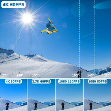 SJCAM SJ8PRO 4K 60FPS Action-kamera, 8x zoom, gyroskooppinen stabilointi, Wifi. Kosketusnäyttö