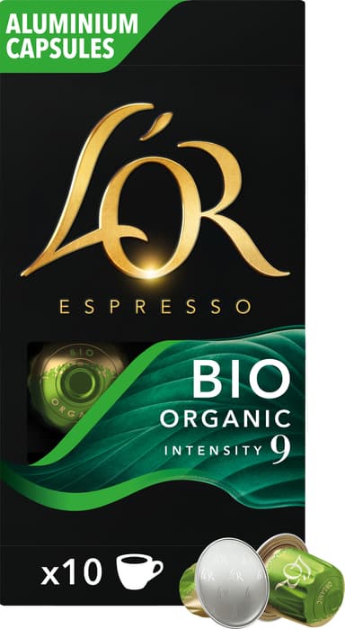 L Or Espresso Organic 9 kahvikapselit (10 kpl)