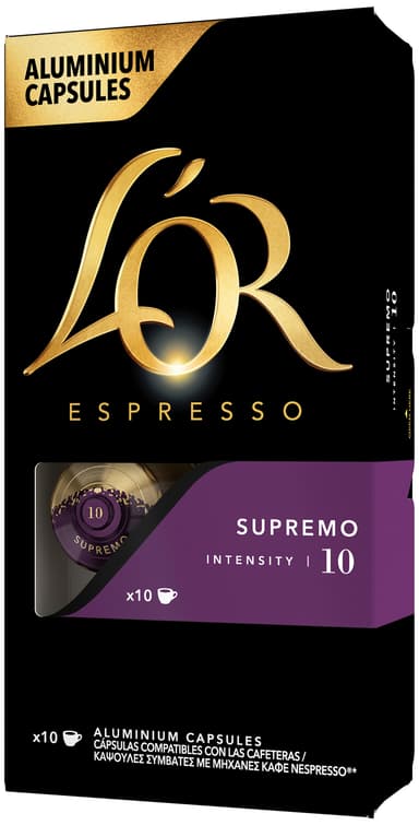 L'Or  Supremo 10 kahvikapselit (10 kpl)