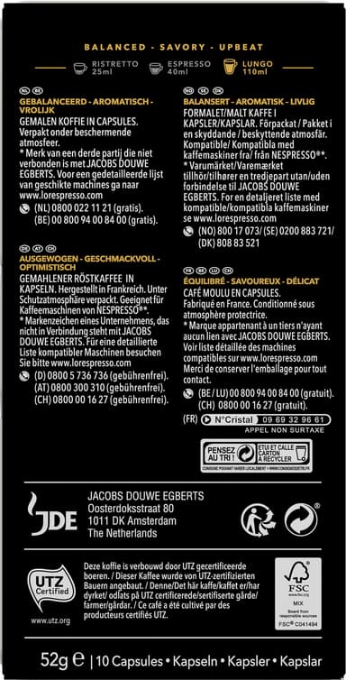 L´Or Espresso 5 Mattinata kahvikapselit 4028595
