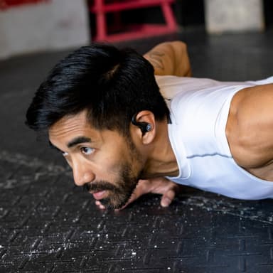 JLab JBuds Air Sport täysin langattomat in-ear kuulokkeet (musta)