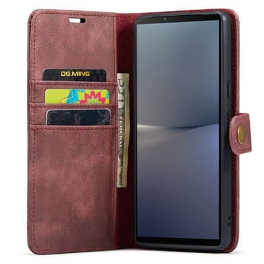 Lompakkokotelo DG-Ming 2i1 Sony Xperia 10 V - Punainen