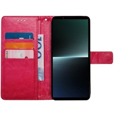 Lompakkokotelo 3-kortti Sony Xperia 10 V - Vaaleanpunainen
