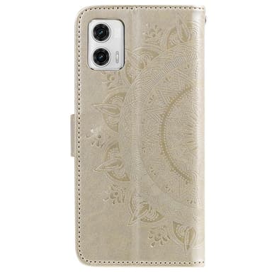 SKALO Motorola Moto G73 5G Mandala lompakkokotelo - Kulta