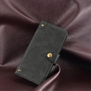 SKALO Motorola Moto G53 5G IDEWEI Lompakkokotelo PU-nahkaa - Musta