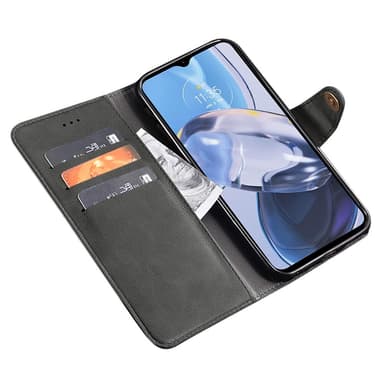 SKALO Motorola Moto G53 5G IDEWEI Lompakkokotelo PU-nahkaa - Musta