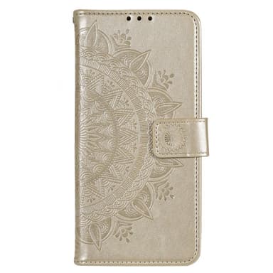 SKALO Motorola Moto G73 5G Mandala lompakkokotelo - Kulta