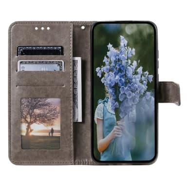 SKALO Google Pixel 7a Mandala lompakkokotelo - Harmaa