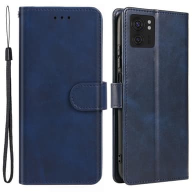 SKALO Motorola Edge 40 5G Premium Wallet Lompakkokotelo - Tummansininen