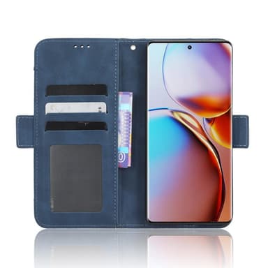 SKALO Motorola Edge 40 Pro 5G 6-lokeroa Lompakkokotelo - Sininen