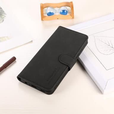 SKALO OnePlus Nord CE 3 Lite 5G KHAZNEH Lompakkokotelo PU-nahasta - Musta