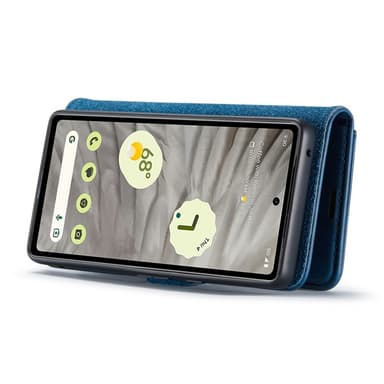 DG MING Google Pixel 7a 2-in-1 magneetti lompakkokotelo - Sininen