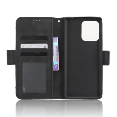 SKALO Motorola Edge 40 Pro 5G 6-lokeroa Lompakkokotelo - Musta