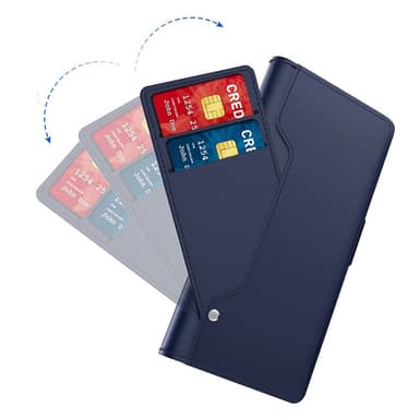 SKALO OnePlus Nord CE 3 Lite 5G Kortinhaltijan peililompakko - Sininen