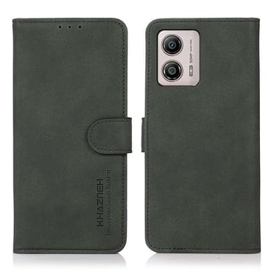 SKALO Motorola Moto G23 4G KHAZNEH Lompakkokotelo PU-nahasta - Vihreä